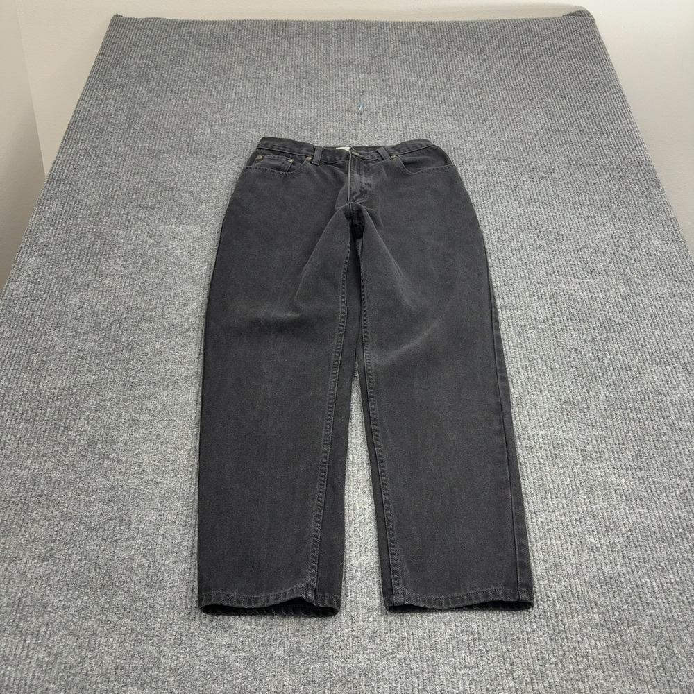 L.L. Bean Jeans Womens 10 PET Black Cotton Relaxed Original Fit Casual Outdoor